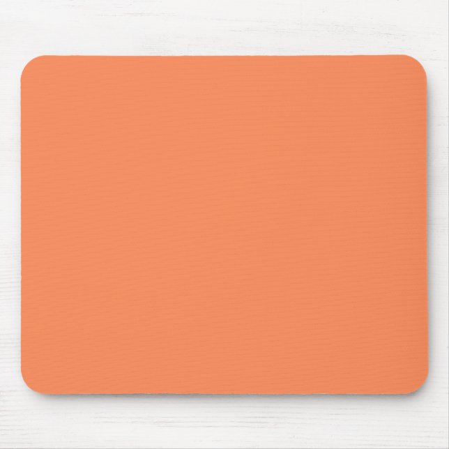 Tapis De Souris Orange solide de nectarine (Devant)