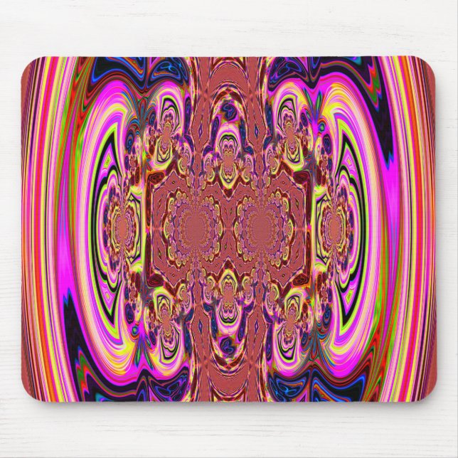 Tapis De Souris Orange Spectaculaire Cosmique Mousepad (Devant)