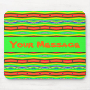 Tapis De Souris orange vert clair
