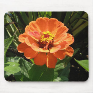 Tapis De Souris Orange Zinnia Mousepad