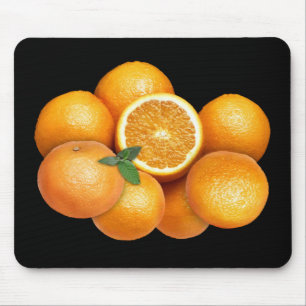 Tapis De Souris Oranges sur n'importe quel arrière - plan couleur