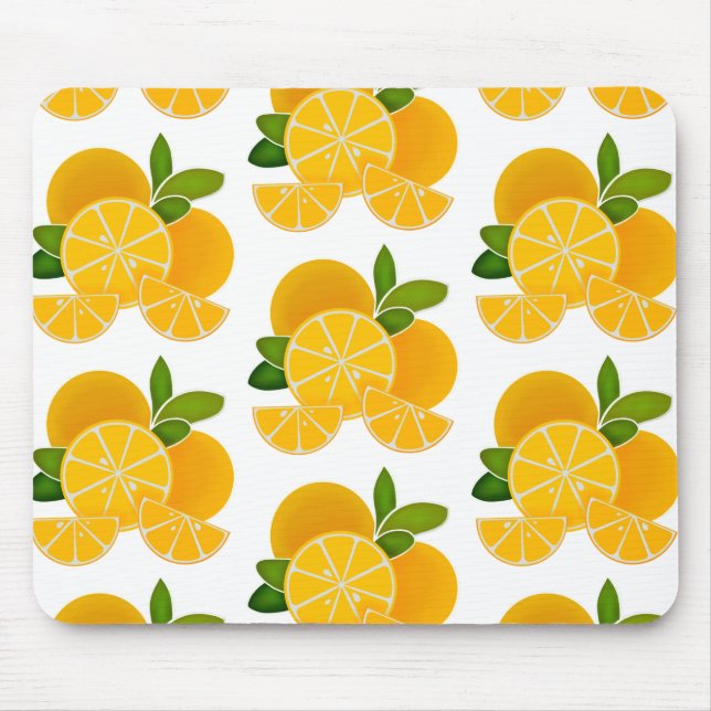 Tapis De Souris Oranges, tranches d'orange, agrumes (Devant)