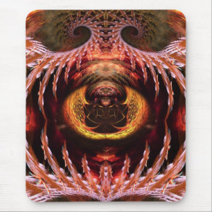 Tapis De Souris Orb Spirit Arbre Fractal Art Imaginaire Mousepad