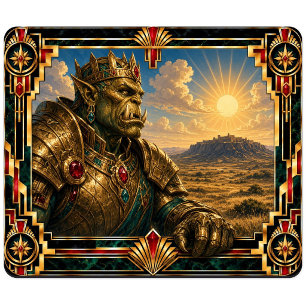 Tapis De Souris Orc, Art Déco Mythique