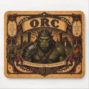 Tapis De Souris Orc, Monstre de Cirque Vintage
