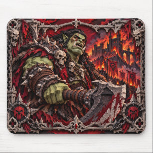 Tapis De Souris Orc, Monstre de Papier Découpé