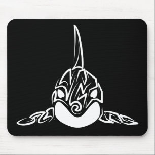 Tapis De Souris Orca tribale noire et blanche