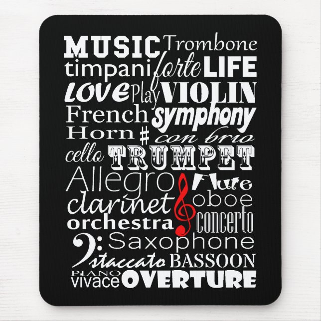 Tapis De Souris Orchestre de musique (Devant)