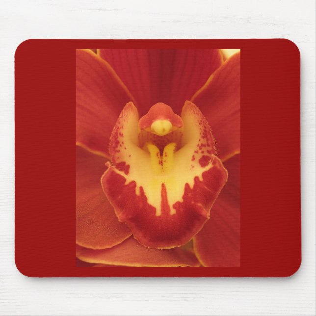 Tapis De Souris Orchidée rouge (Devant)