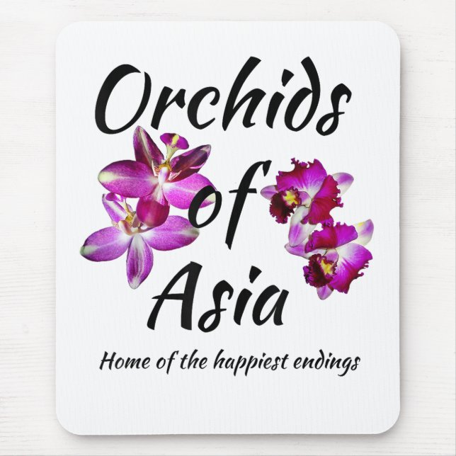 Tapis De Souris Orchidées d'Asie (Devant)