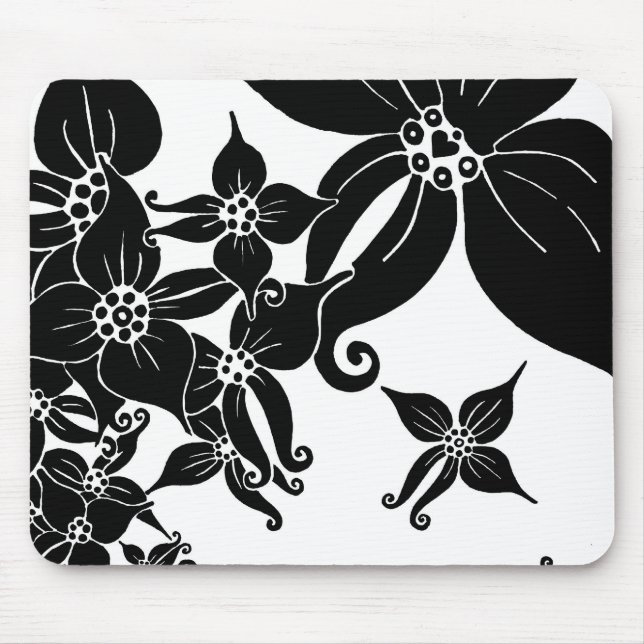 Tapis De Souris Orchidées noires (Devant)