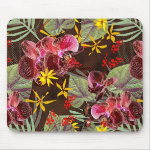 Tapis De Souris Orchidées rouges.