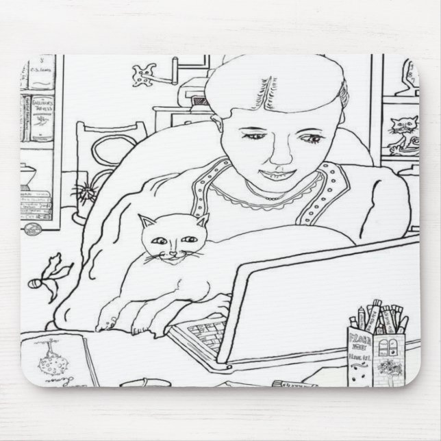 Tapis De Souris Ordinateur 💻 Chat 🐈 ‍ ⬛ (Devant)