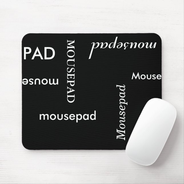 Tapis De Souris Ordinateur - Mousepad B/W (Avec souris)