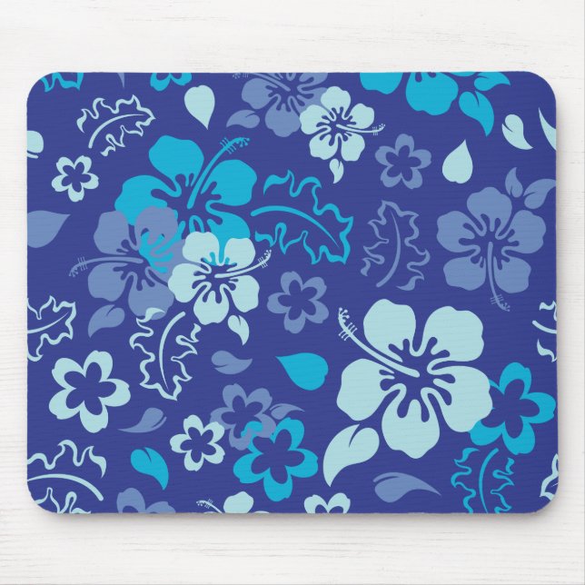 Tapis De Souris Ordinateur Mousepad de motif de fleur de ketmie (Devant)
