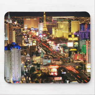 Tapis De Souris Ordinateur Mousepad d'horizon de nuit de Las Vegas