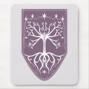 Tapis De Souris "Ordre crête d'arbre blanc"