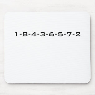 Tapis De Souris Ordre de mise à feu d'ordinateur monocarte