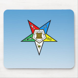 Tapis De Souris Ordre d'OES du bleu oriental d'étoile