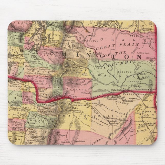 Tapis De Souris Oregon et le territoire de Washington (Devant)