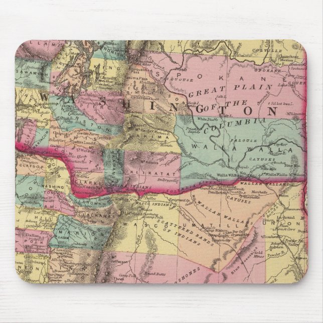 Tapis De Souris Oregon et Washington (Devant)