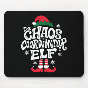 Tapis De Souris Organisateur de chaos de Noël Elfe Cadeau de pyjam