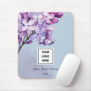 Tapis De Souris Organisateur de mariage floral aquarelle violet él