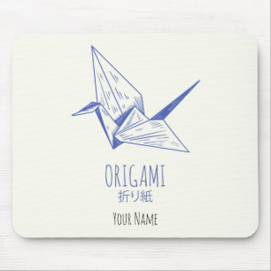 Tapis De Souris Origami Art Traditional crane