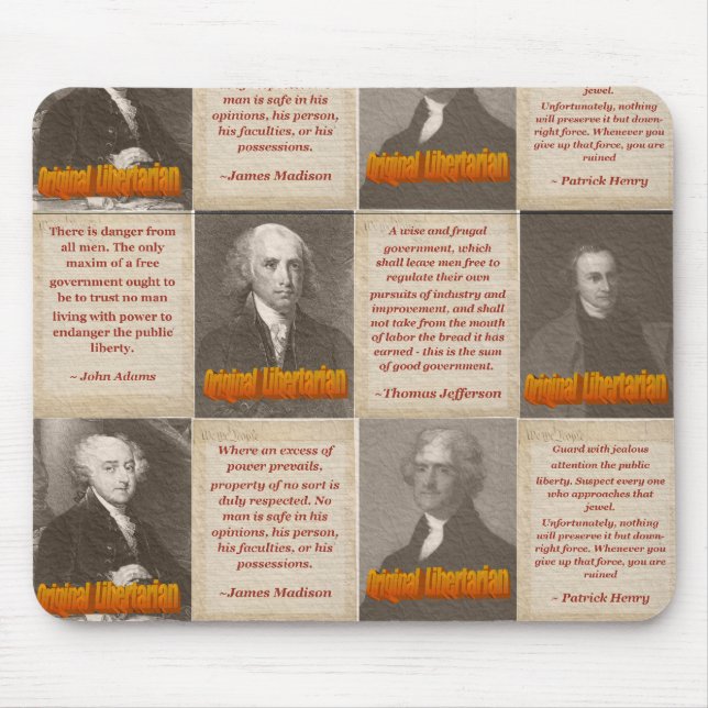 Tapis de souris original de libertaires (Devant)