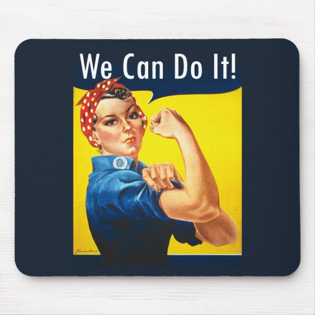 Tapis De Souris Original Rosie le Riveter ~ (Devant)
