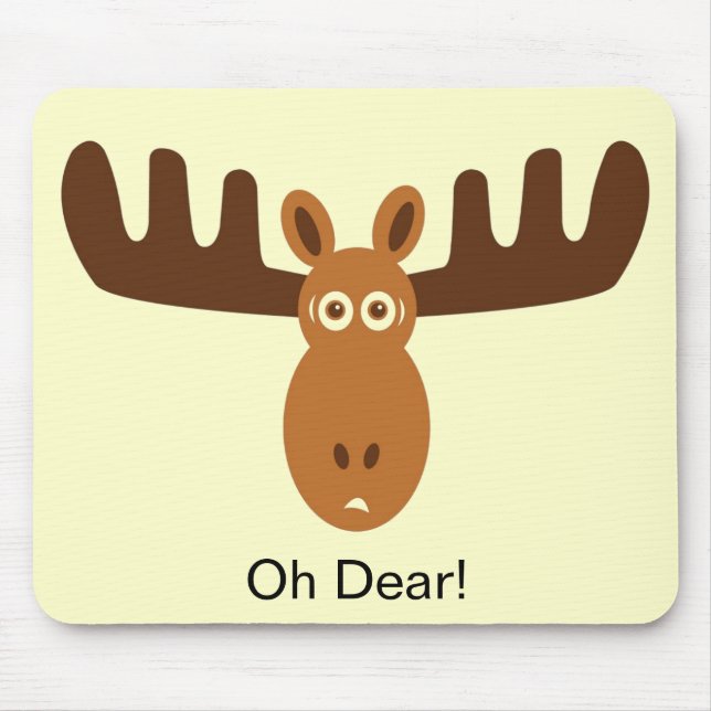 Tapis De Souris Orignaux Head_Oh cher ! (Devant)