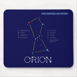 Tapis De Souris Orion de constellation de l'hémisphère nord