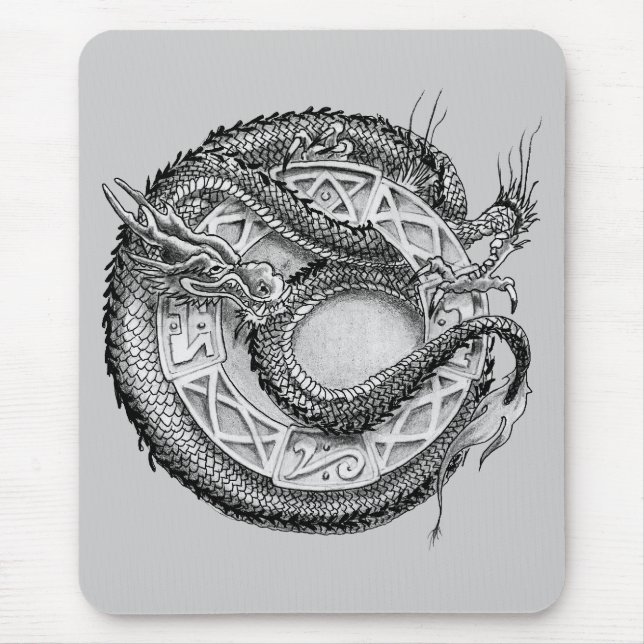 Tapis De Souris Ornamental de dragon (Devant)