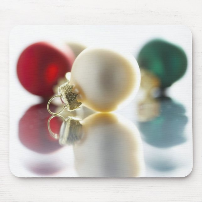 Tapis De Souris Ornements d'arbre colorés (Devant)