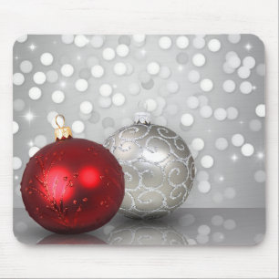 Tapis De Souris Ornements Shimmery de Noël - Mousepad