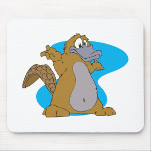 Tapis De Souris ornithorynque de dessin animé ridicule