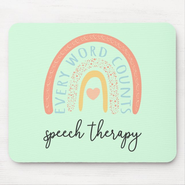 Tapis De Souris Orthophonie II - Chaque Mot Compte (Devant)
