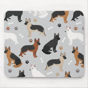 Tapis De Souris Os bergers allemands et pattes