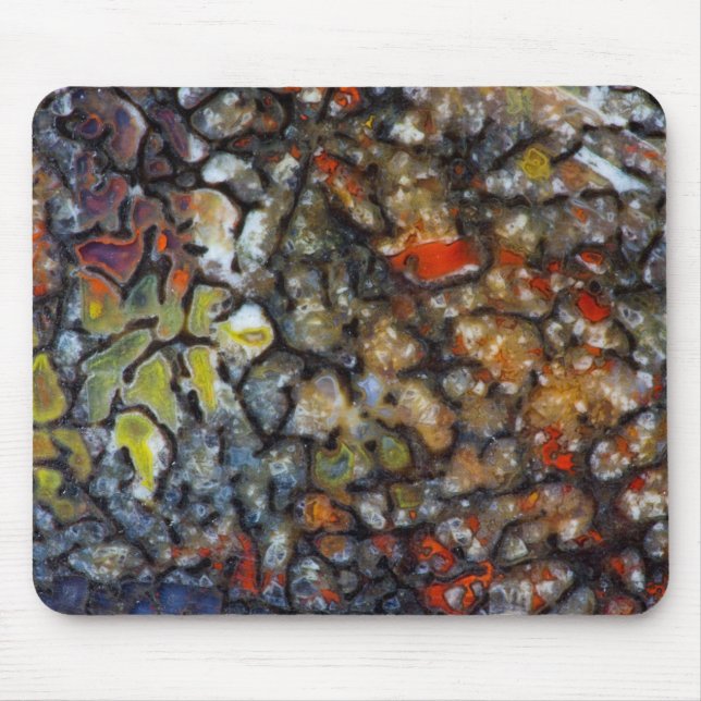 Tapis De Souris Os de dinosaure coloré (Devant)