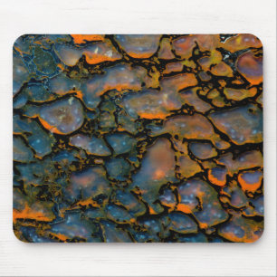 Tapis De Souris Os de dinosaure pétrifié orange