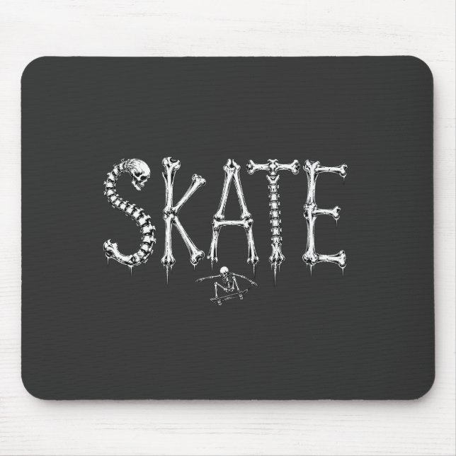 Tapis De Souris Os squelette de skate (Devant)
