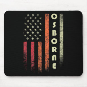 Tapis De Souris Osborne Nom Funny Retro Vintage Anniversaire Ameri