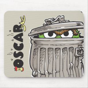 Tapis De Souris Oscar vintage dans poubelle