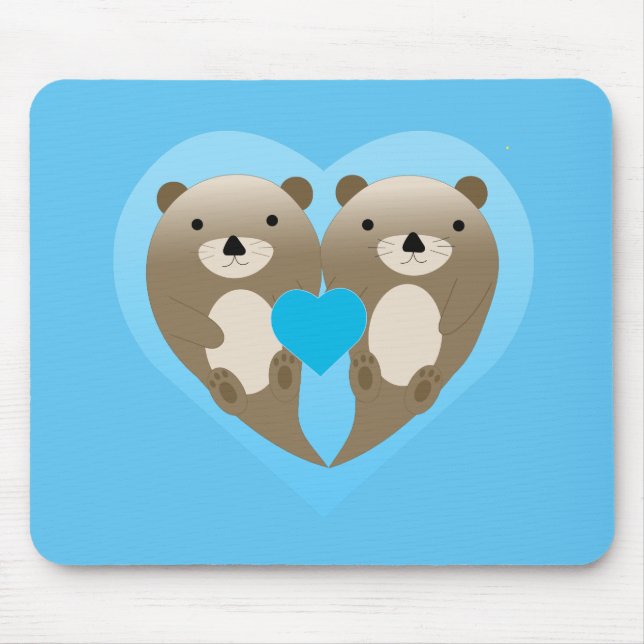 Tapis De Souris Otter Love (Devant)