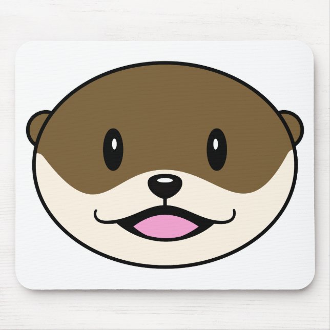 Tapis De Souris Otter souriant mignon (Devant)