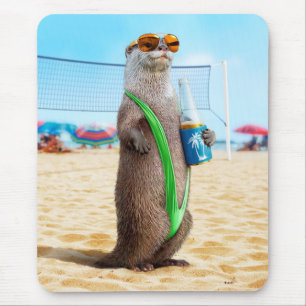 Tapis De Souris Otter Wearing Mankini