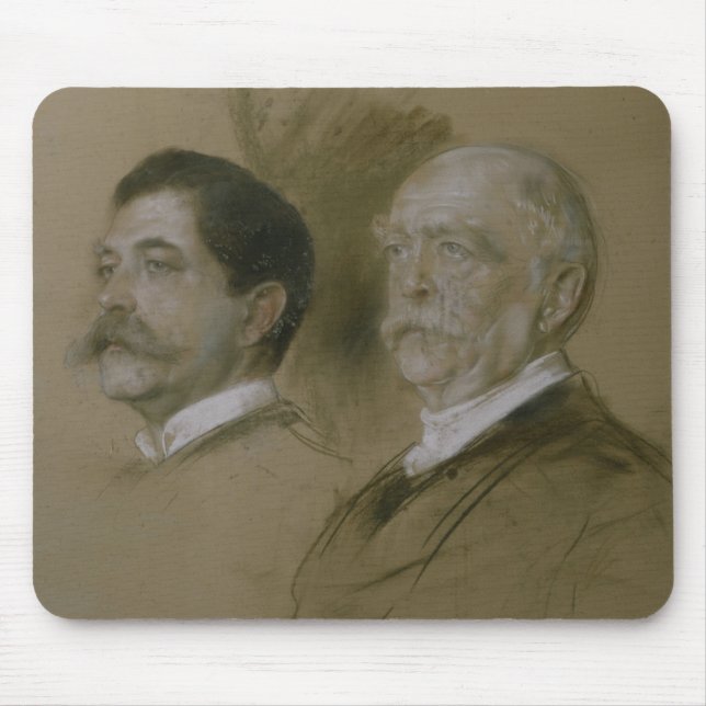 Tapis De Souris Otto von Bismarck et son fils Herbert (Devant)
