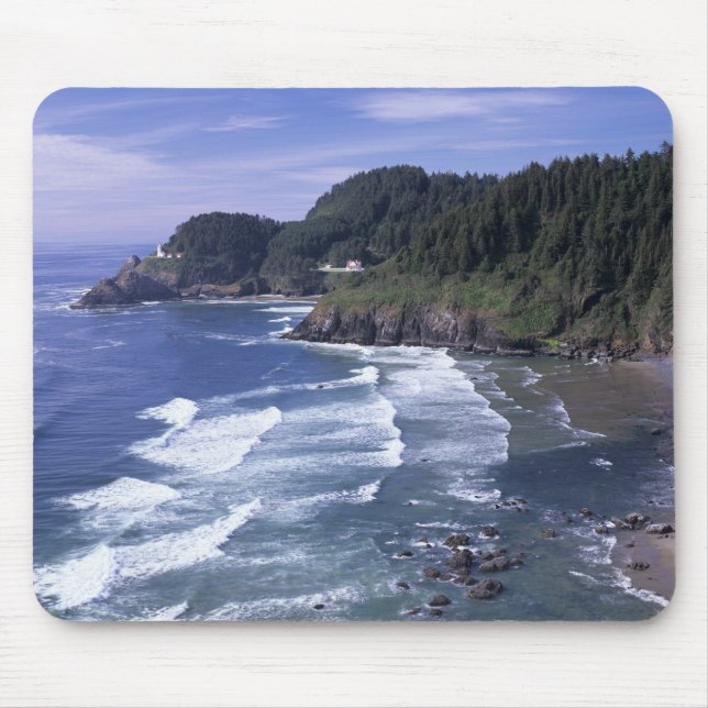 Tapis De Souris OU, côte de l'Oregon, phare de Heceta Head, sur (Devant)