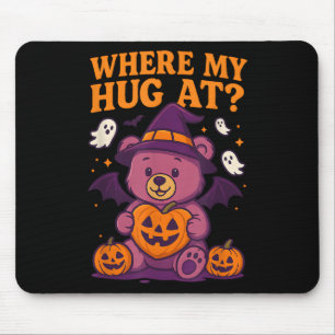 Tapis De Souris Où Mon Accroc À Mignonne Halloween Teddy Bear Éffr