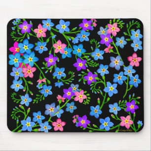 Tapis De Souris Oubliez-moi pas des fleurs Mousepad de jardin
